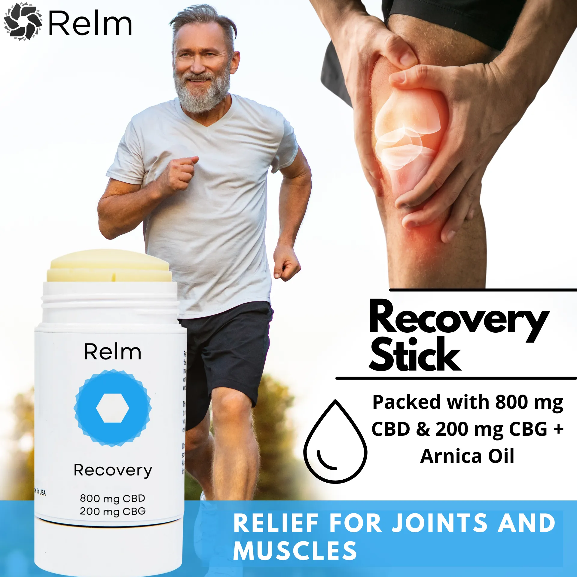 Recovery Stick  [ 800 mg CBD     200 mg CBG ]