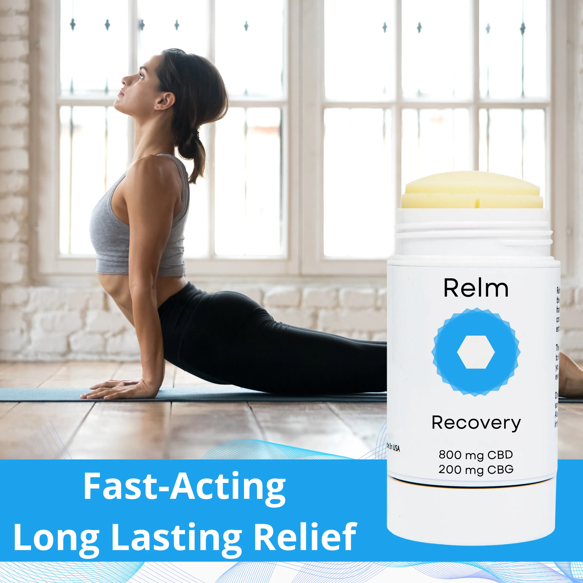 Recovery Stick  [ 800 mg CBD     200 mg CBG ]
