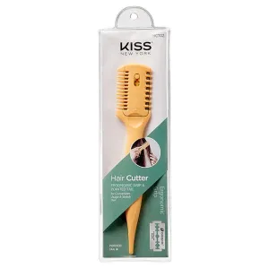 Red by Kiss Hair Cutter – HCT02, Dual-Edge Blade for Quick Trims & Safe DIY Styling | Compact, Easy to Use & Great for Wigs, Layers & Bangs