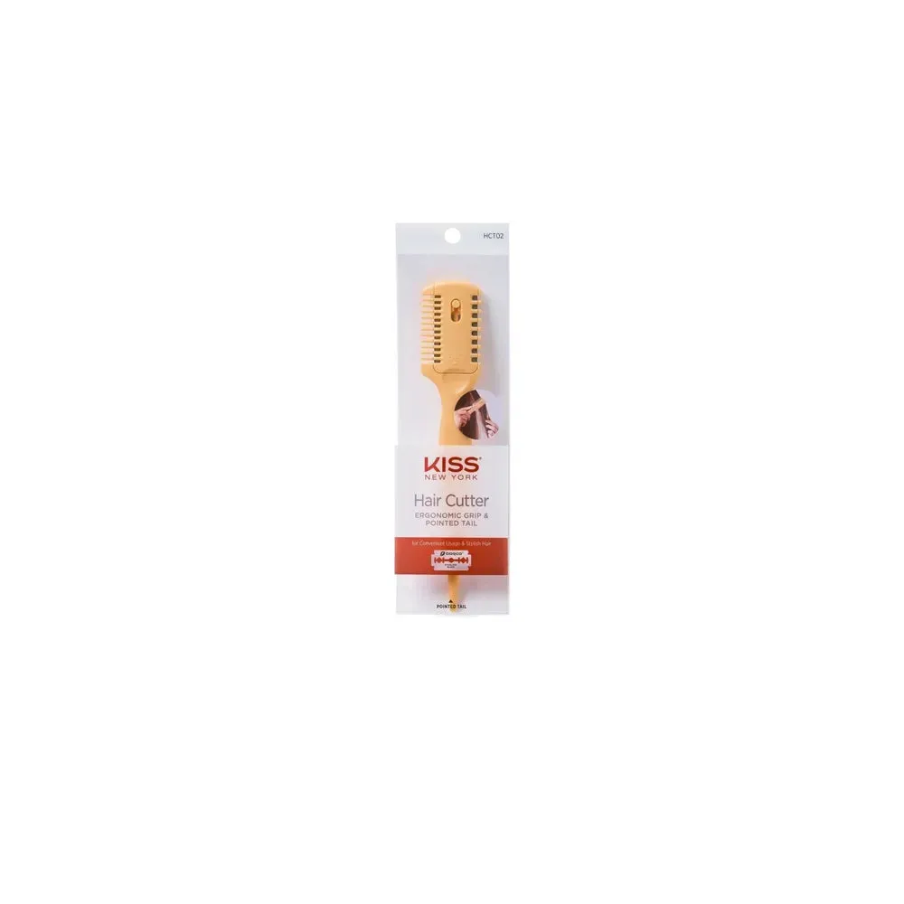 Red by Kiss Hair Cutter – HCT02, Dual-Edge Blade for Quick Trims & Safe DIY Styling | Compact, Easy to Use & Great for Wigs, Layers & Bangs