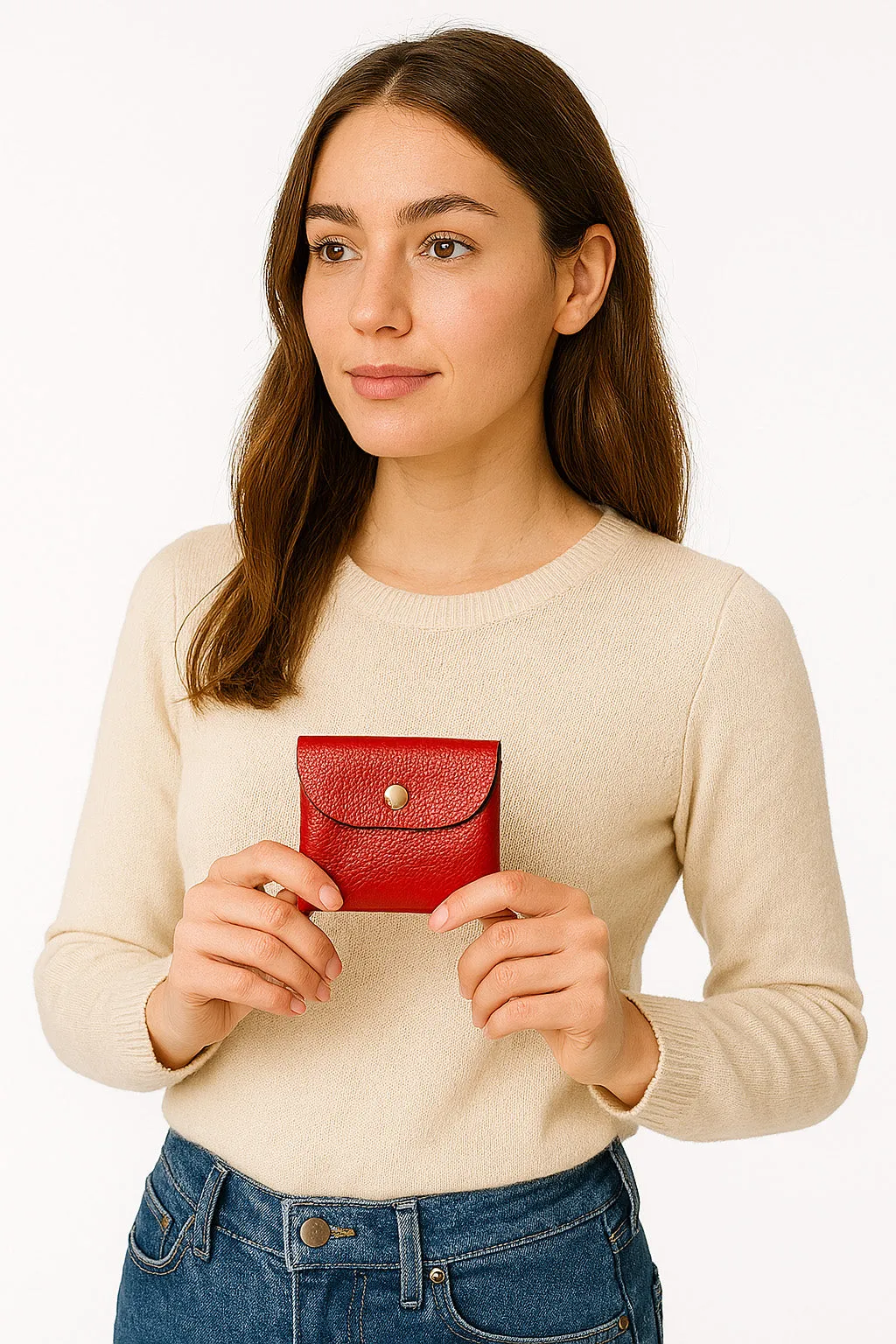 Red Embossed Wallet
