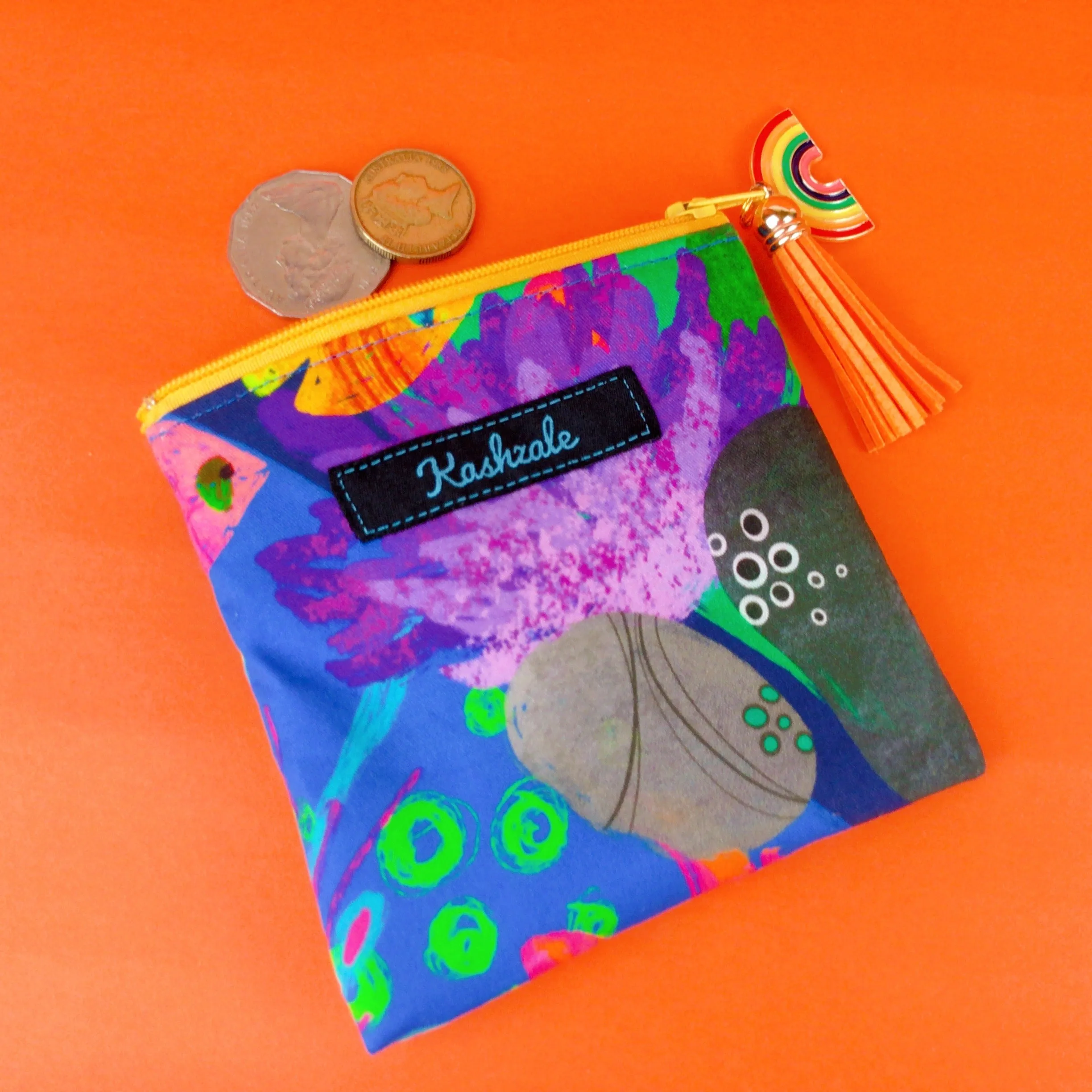 Reef Rainbow Coin Purse. Kasey Rainbow Design