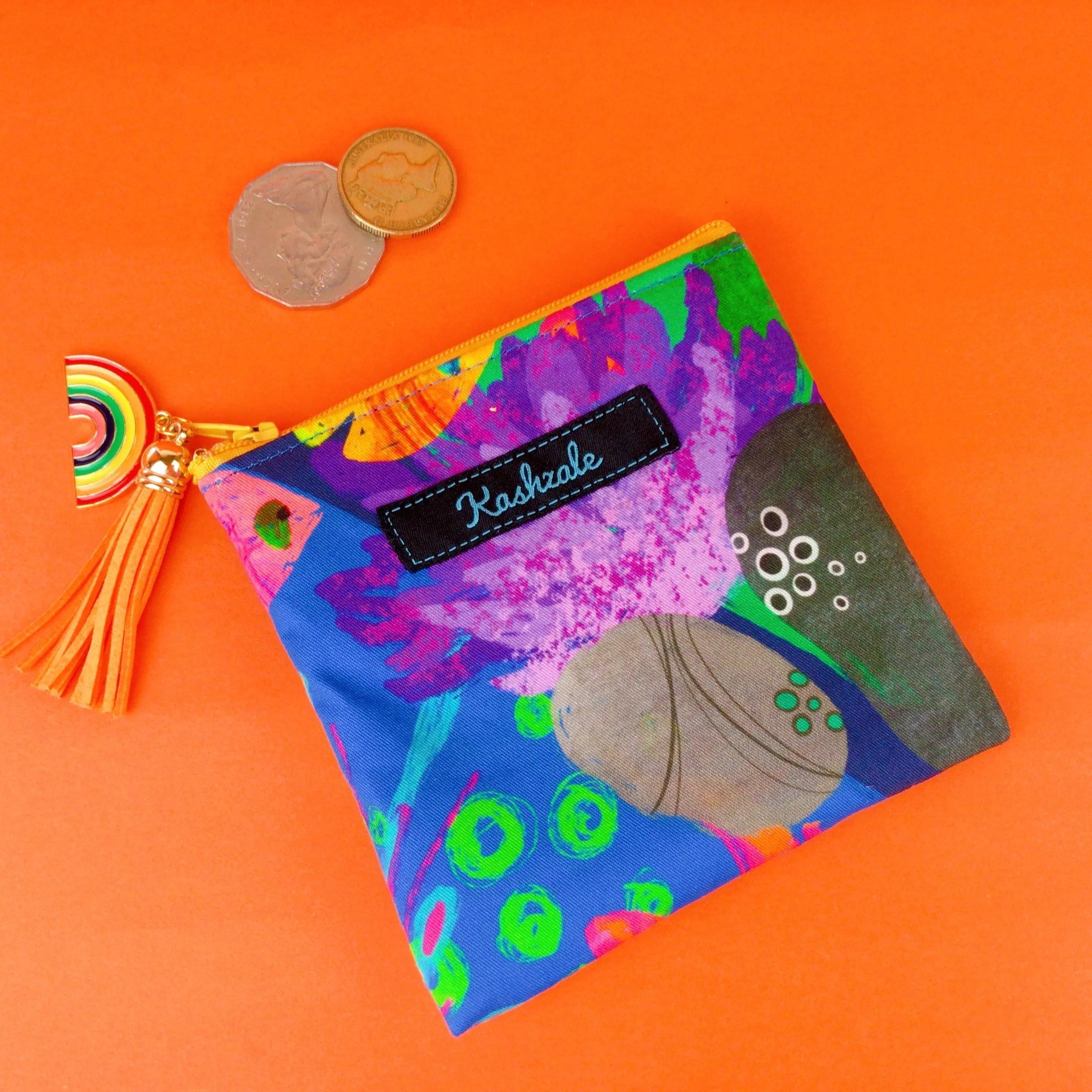 Reef Rainbow Coin Purse. Kasey Rainbow Design
