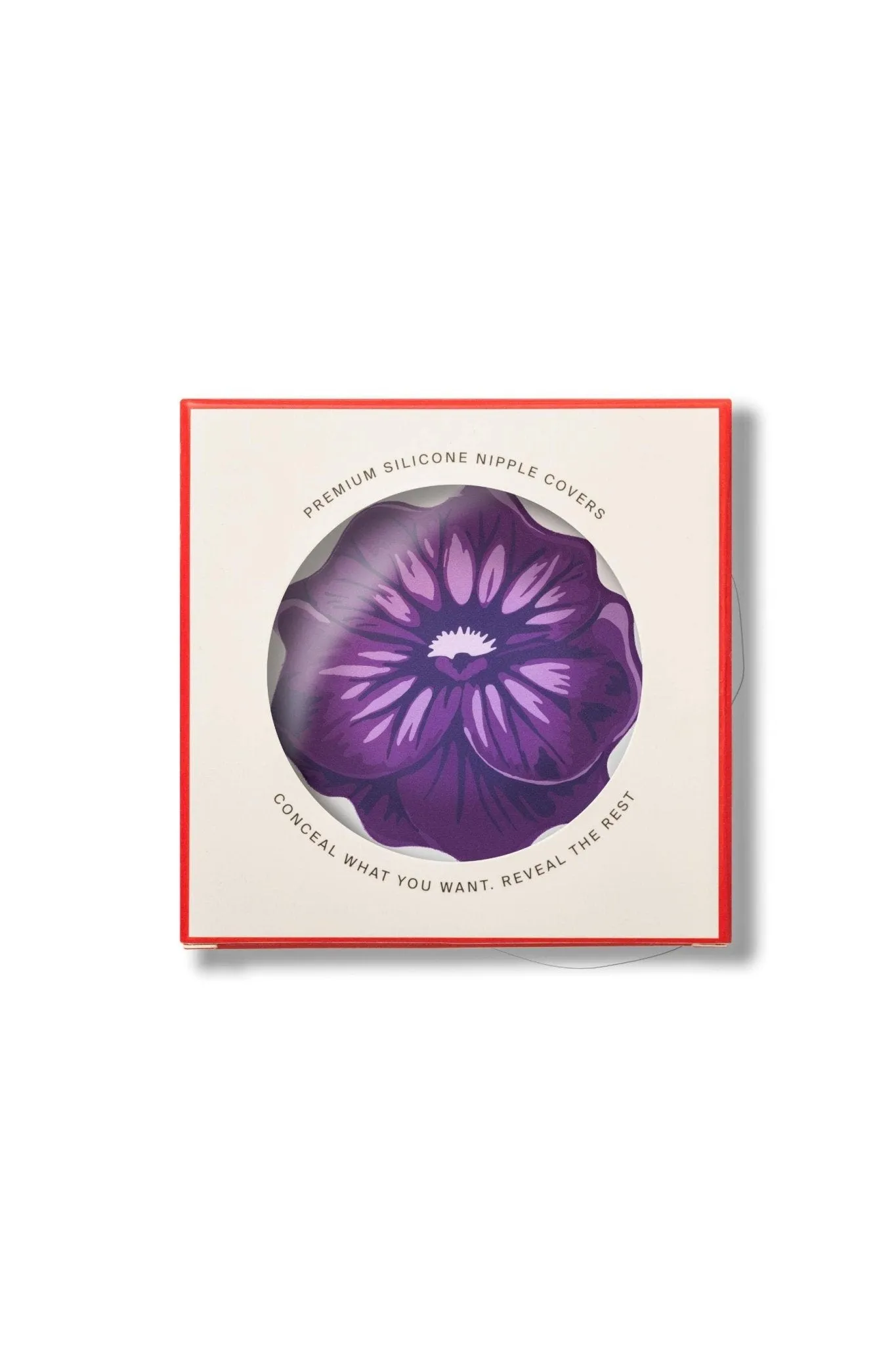 Reusable Nipple Covers - Purple Pansy