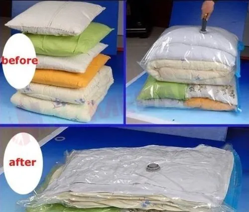 Reusable Vacuum Seal Travel Bag 50 x 70cm* 1pcs,4pcs,8pcs