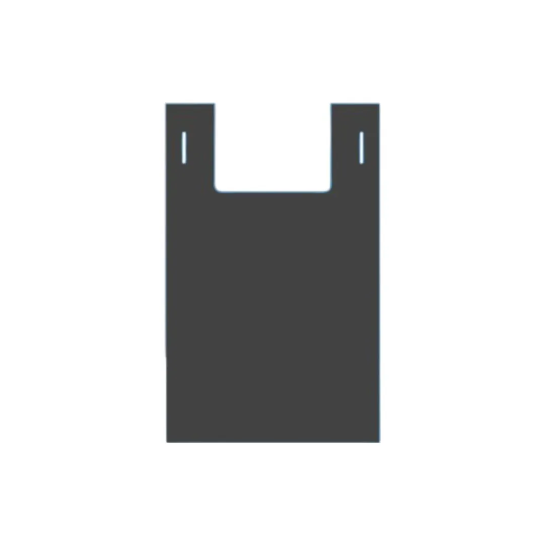 RiteSource - S5 Reusable Black T-Shirt Bags, Pack of 250 - TPPS5B