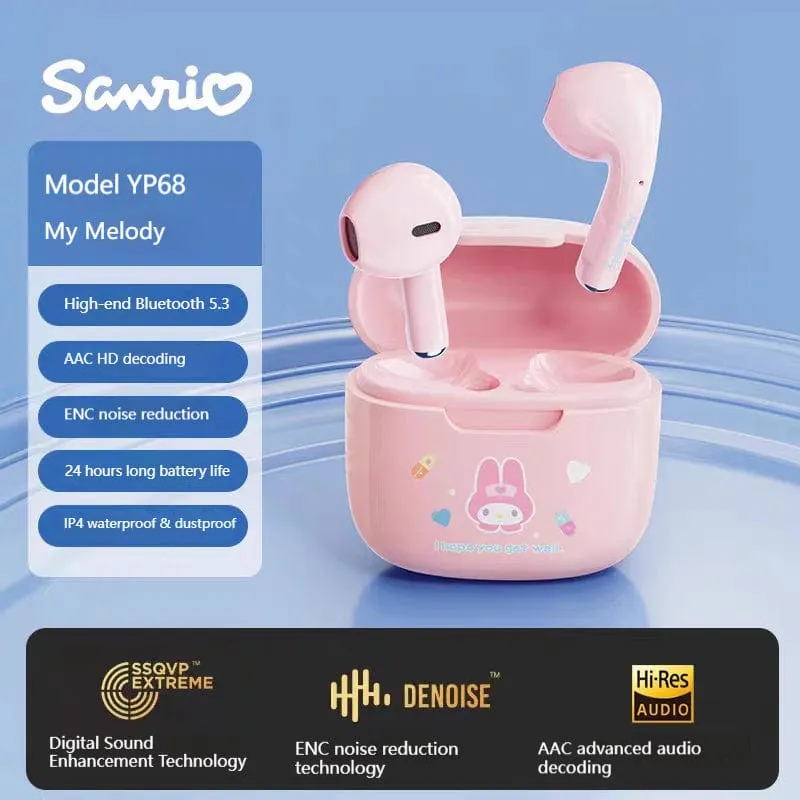 Sanrio Licensed Wireless Bluetooth Earphones