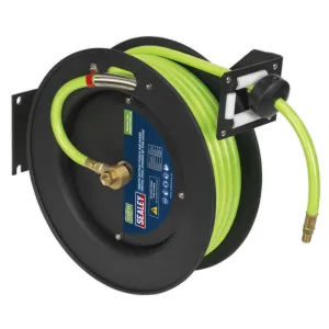 Sealey Retractable Air Hose Metal Reel 15m x 10mm - B