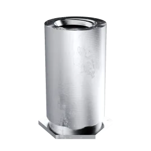 Self-Clinching Standoff, Blind Threaded for SS Sheets, 400 Series Stainless Steel, Passivated, 4-40 x 0.687, Hole Dia.: 0.166, 100 Pack