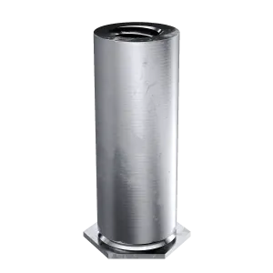 Self-Clinching Standoff, Thin Sheet, 7075-T6 Aluminum, 6-32 x 0.375, Partial Thread, 100 Pack