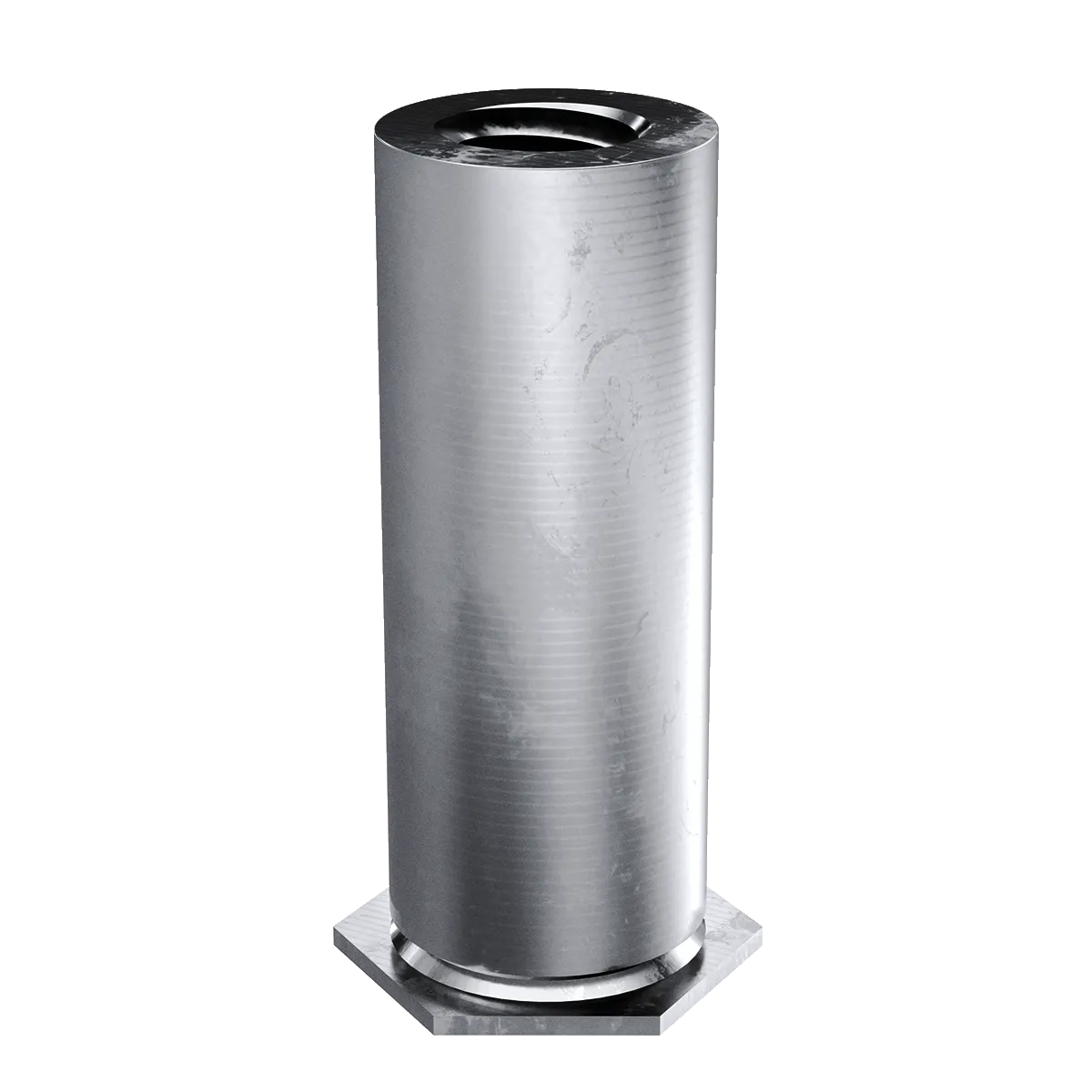 Self-Clinching Standoff, Thin Sheet, 7075-T6 Aluminum, 6-32 x 0.375, Partial Thread, 100 Pack