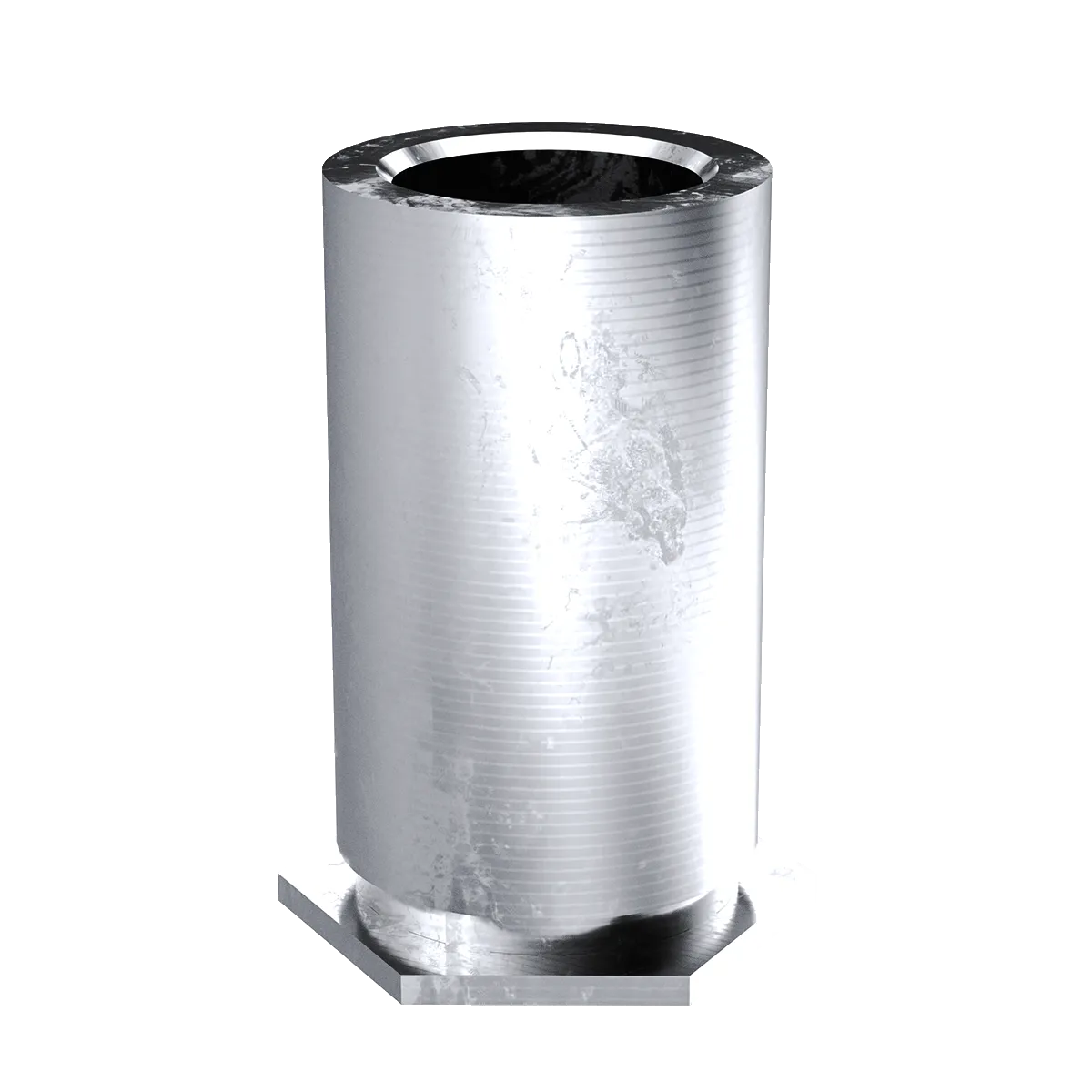 Self-Clinching Standoff, Through Unthreaded, 300 Series Stainless Steel, Passivated, 0.143 x 0.687, Hole Dia.: 0.213, 100 Pack