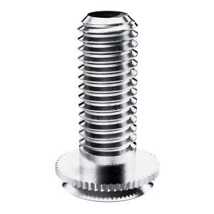 Self-Clinching Stud, Concealed Head, 300 Series Stainless Steel, Passivated, 4-40 x 0.625, Sheet Thick.: 0.062, 100 Pack