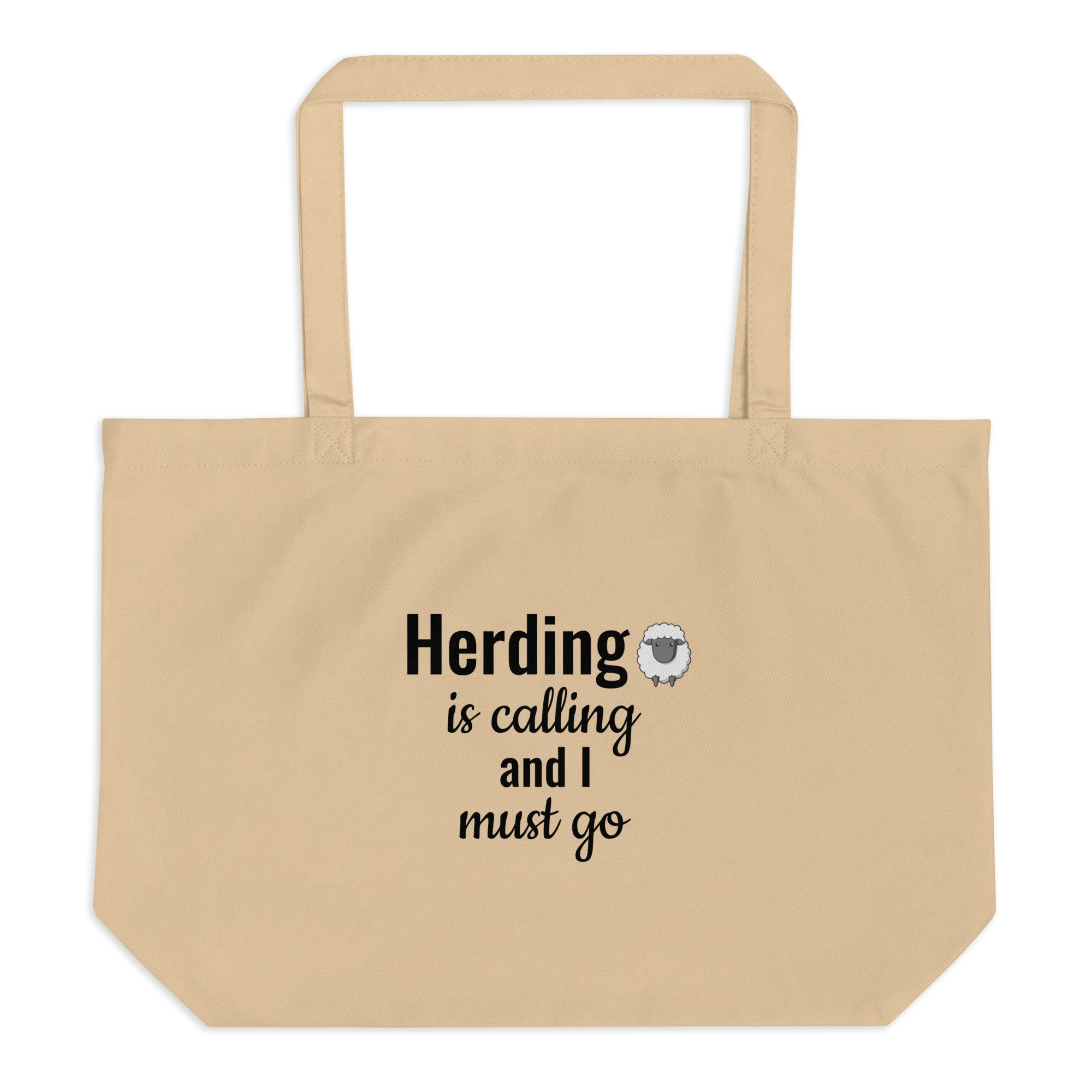 Sheep Herding is Calling X-Large Tote/ Shopping Bags