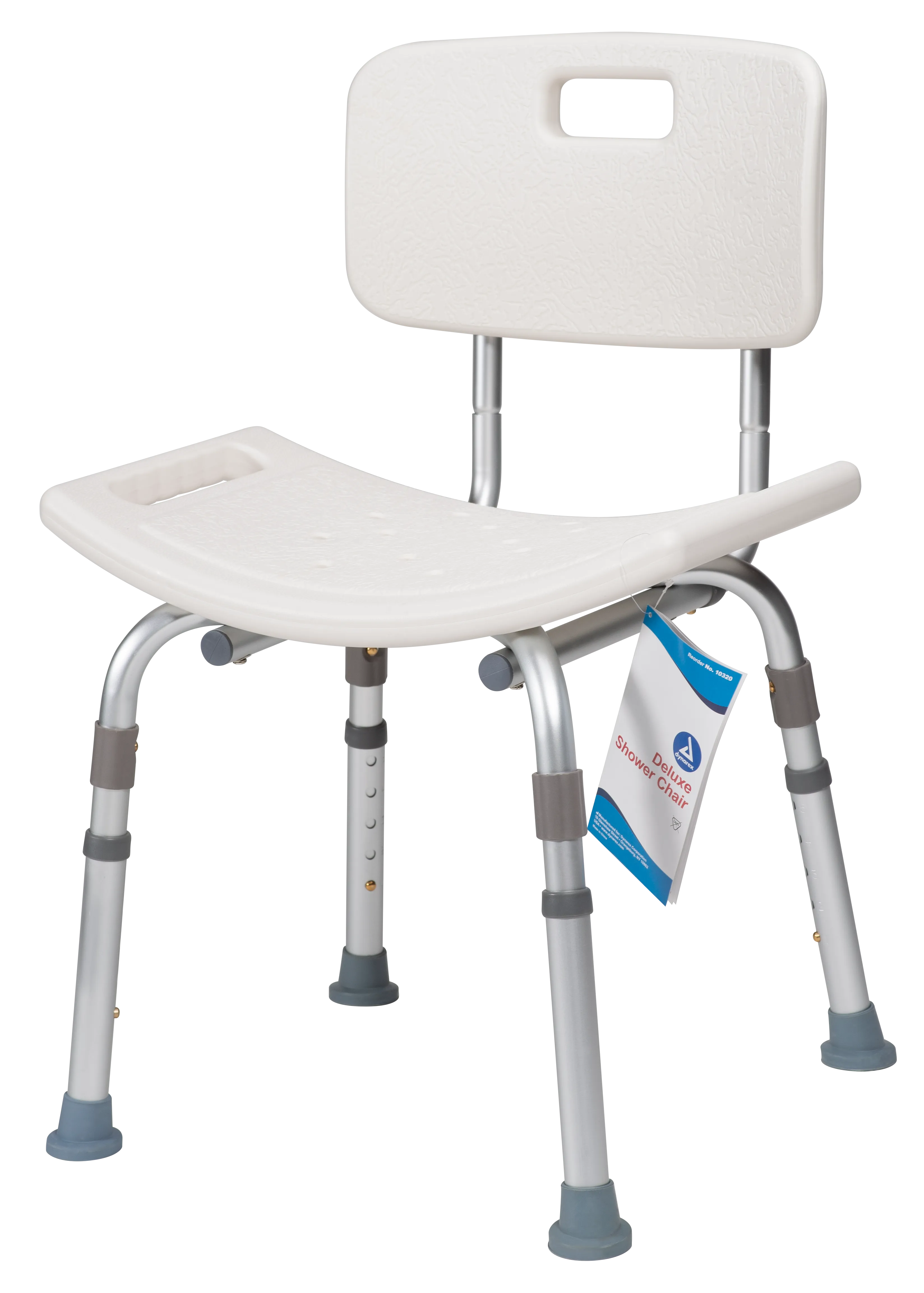 Shower Chair Bench Bariatric 500Lb Deluxe Aluminum Tool-free by Dynarex