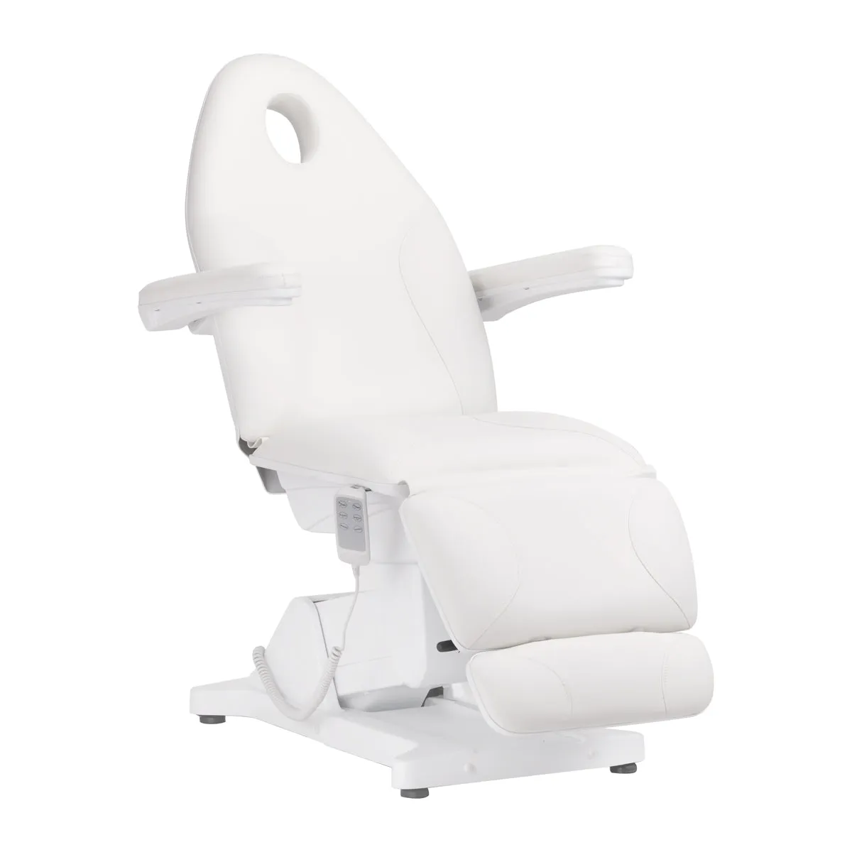 Sillon Basic Electric Cosmetic Chair 3 Motors White