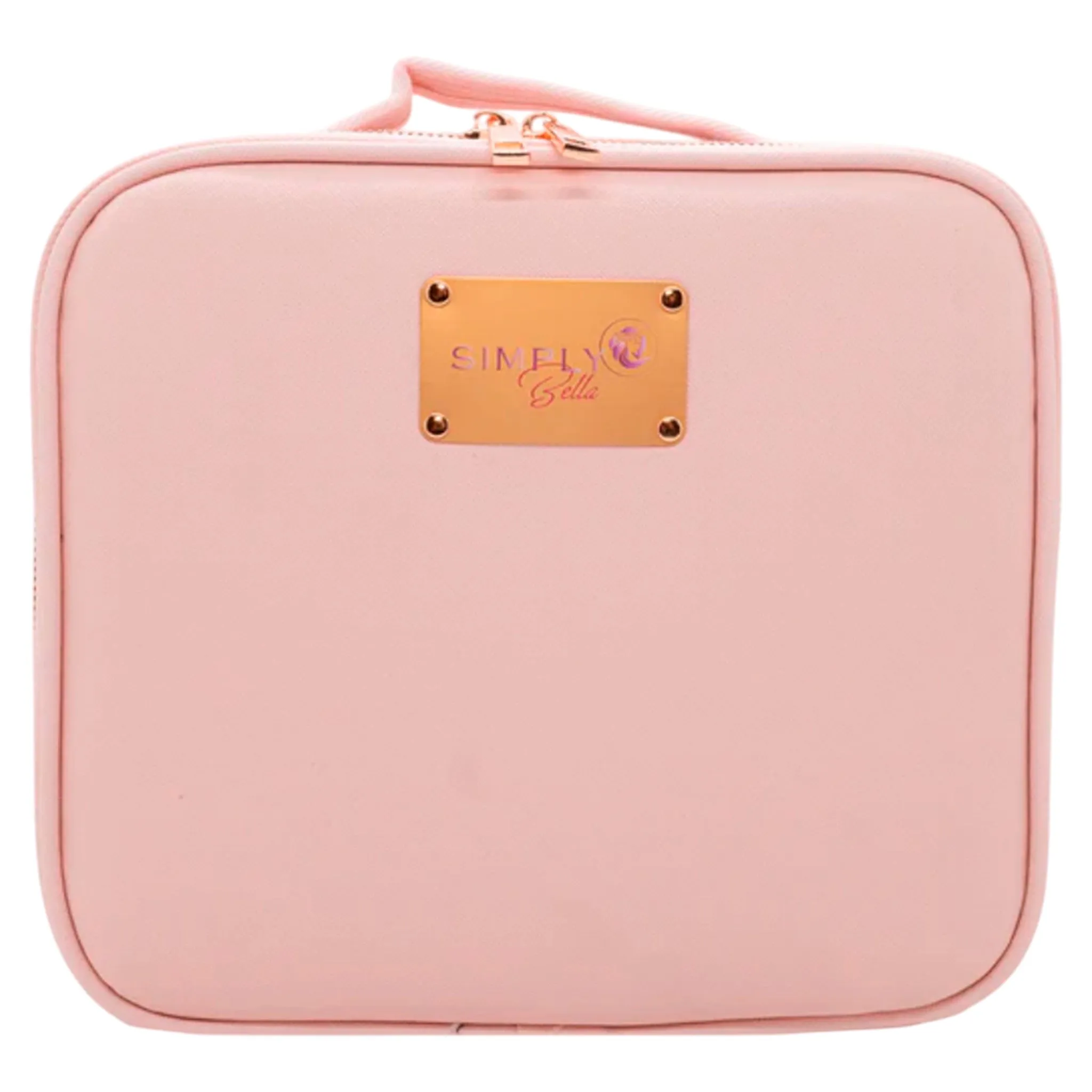 Simply Bella Travel Makeup Case With Led Mirror Pink - Wholesale 1 Unit (CB1283-PINK)