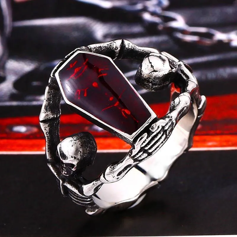 Skull Coffin Ring