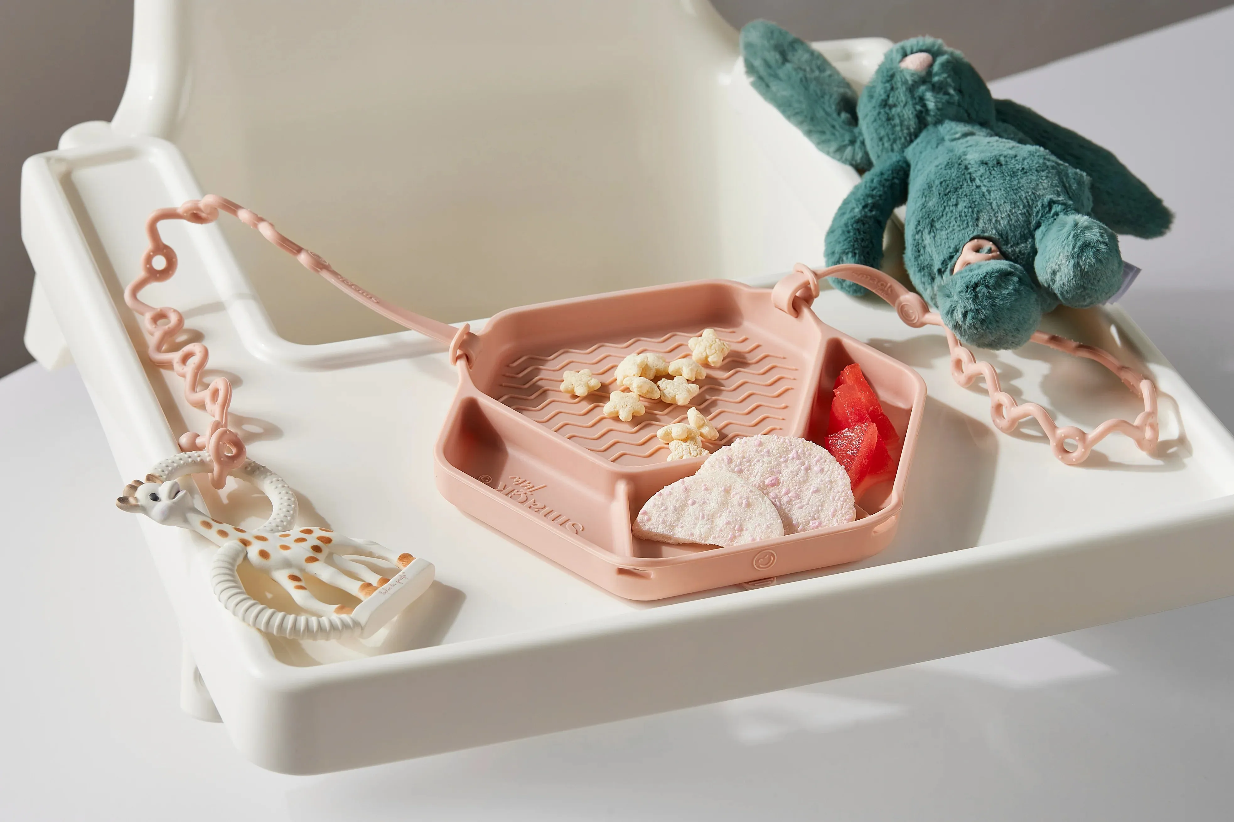 Smack Fun Tray with 2 Straps Blush