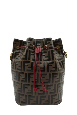 Small Zucca Embossed Mon Tresor Brown