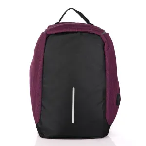 Smart portable Travel Backpack with USB port - Purple