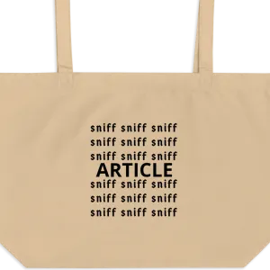 Sniff Sniff Article Tracking X-Large Tote/ Shopping Bags