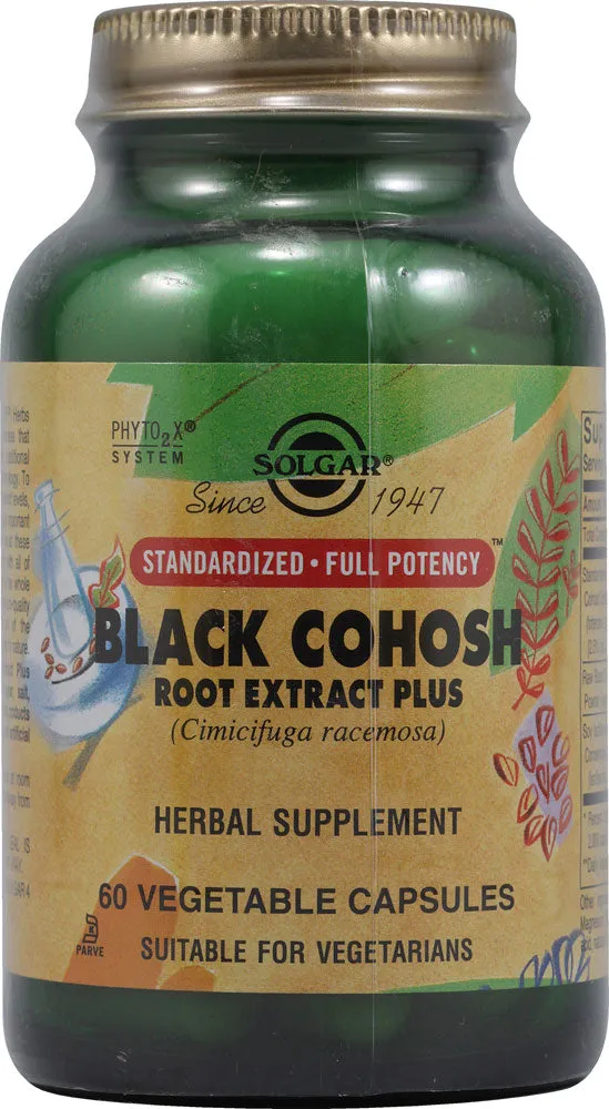 Solgar Black Cohosh Root Extract Plus -- 60 Vegetable Capsules