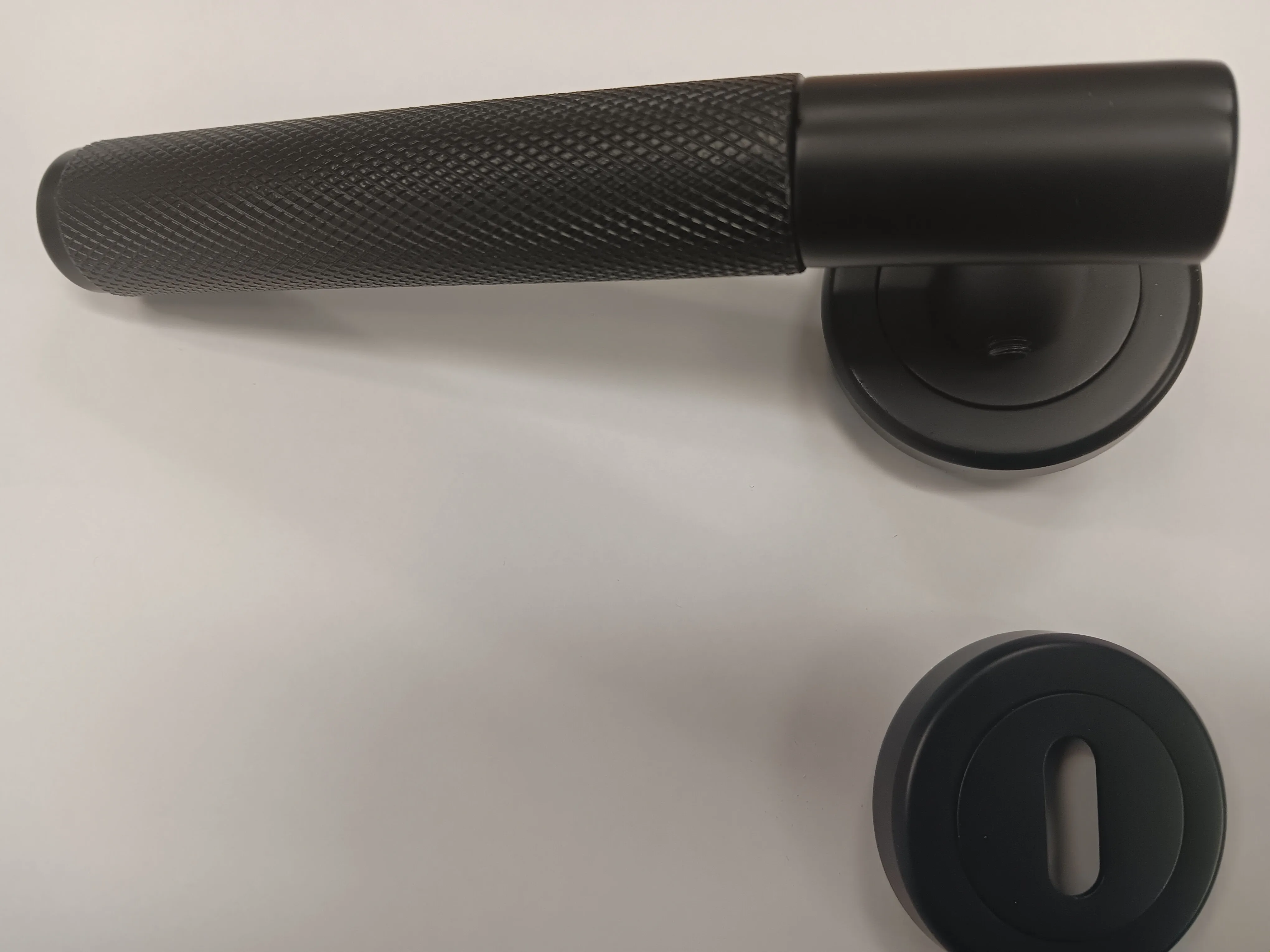 Sonnato Milan Matt Black Handle Lever on Rose