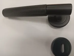 Sonnato Milan Matt Black Handle Lever on Rose