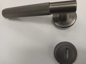 Sonnato Milan Matt Gunmetal Grey Handle Lever on Rose