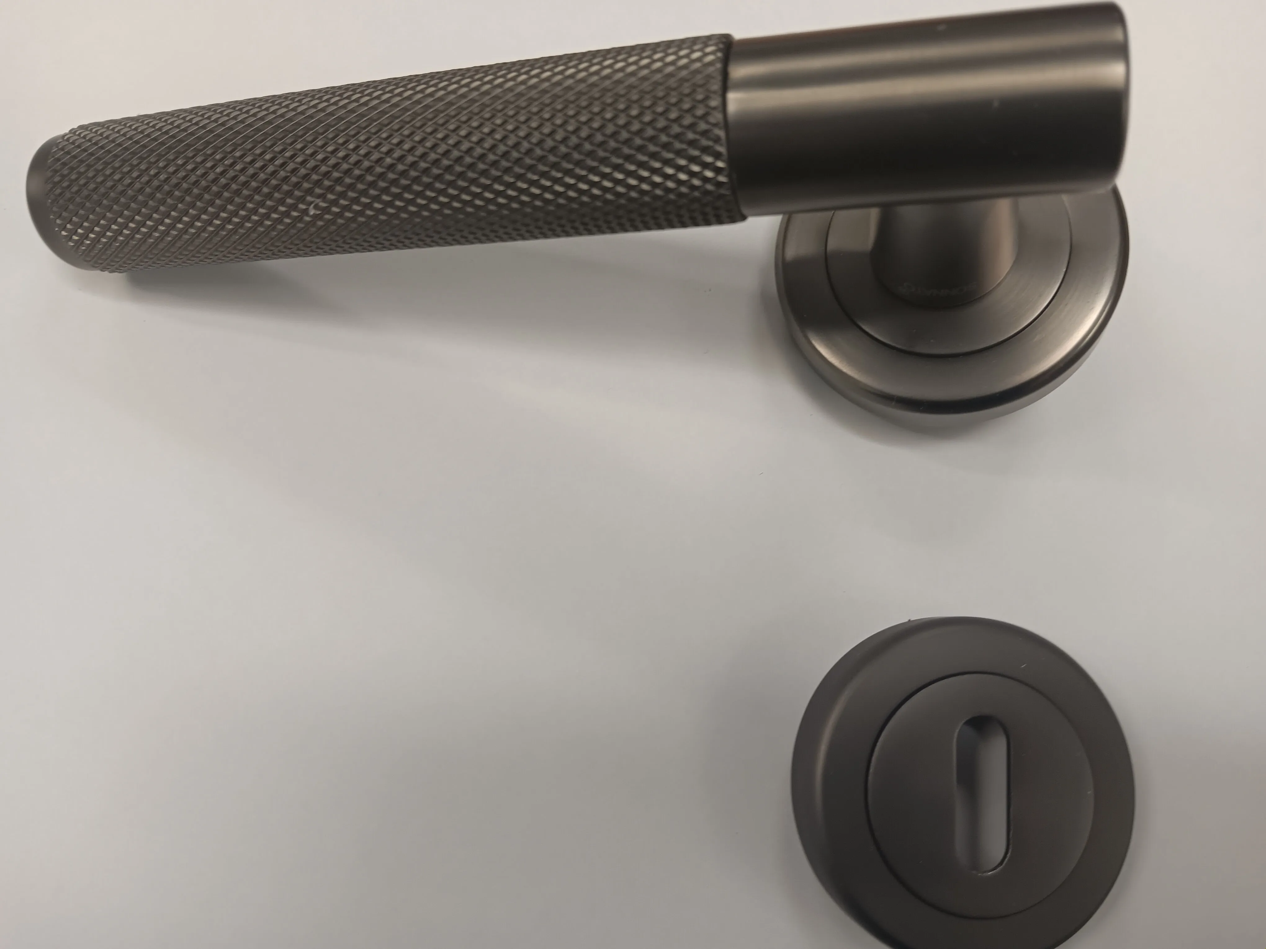 Sonnato Milan Matt Gunmetal Grey Handle Lever on Rose