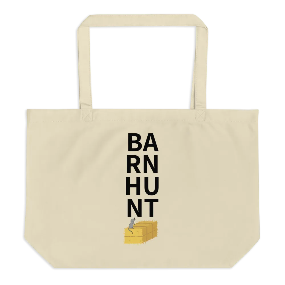 Stacked Barn Hunt X-Large Tote/Shopping Bag - Oyster