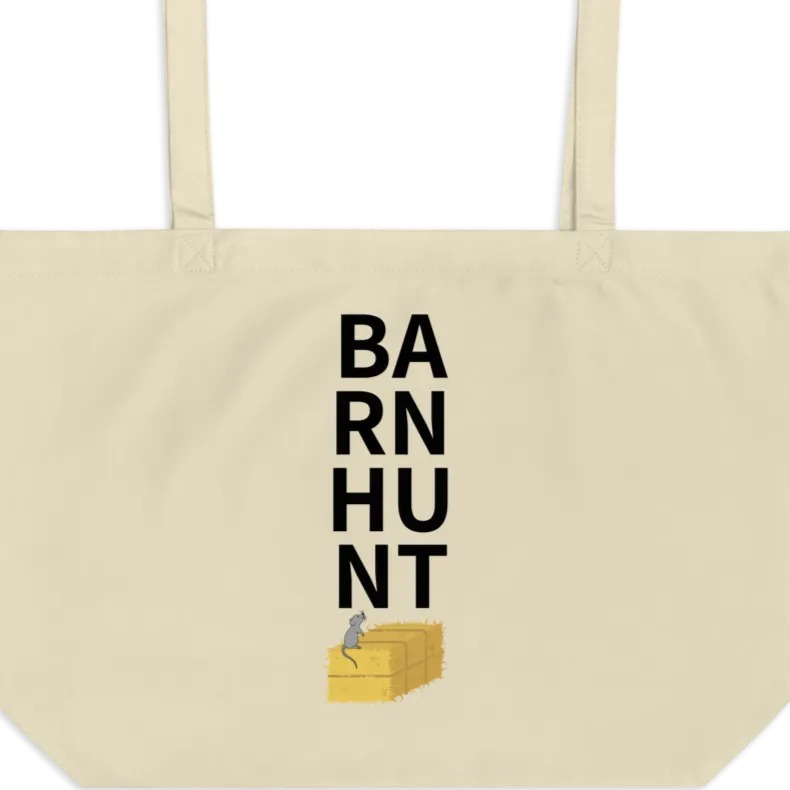 Stacked Barn Hunt X-Large Tote/Shopping Bag - Oyster