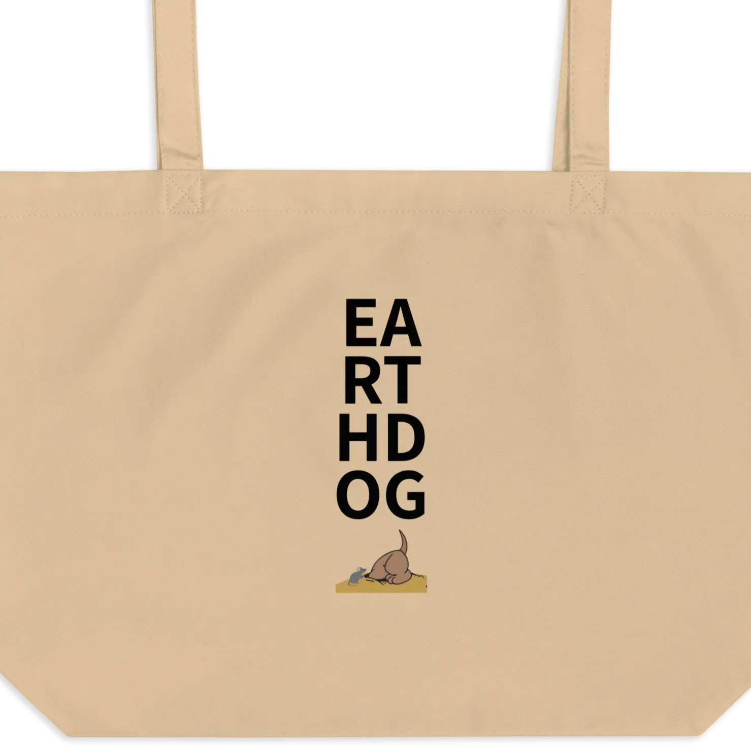Stacked Earthdog X-Large Tote/ Shopping Bags