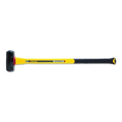 Stanley® Products Anti-Vibe Sledge Hammers, 8 lb Head, 27 3/8 in Handle, Straight Handle, FMHT56011