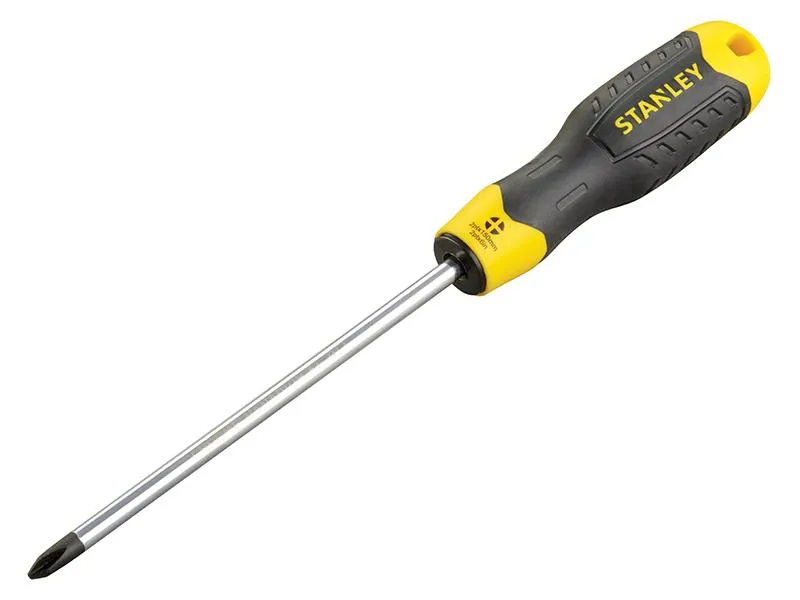 Stanley Tools Cushion Grip Screwdriver Phillips Tip Ph2 X 150Mm