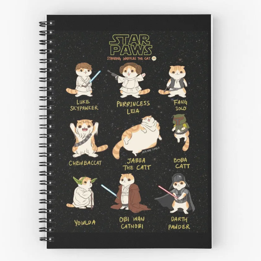 Star Paws Spiral Journal