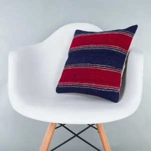 Striped Multiple Color Kilim Pillow Cover 16x16 8412