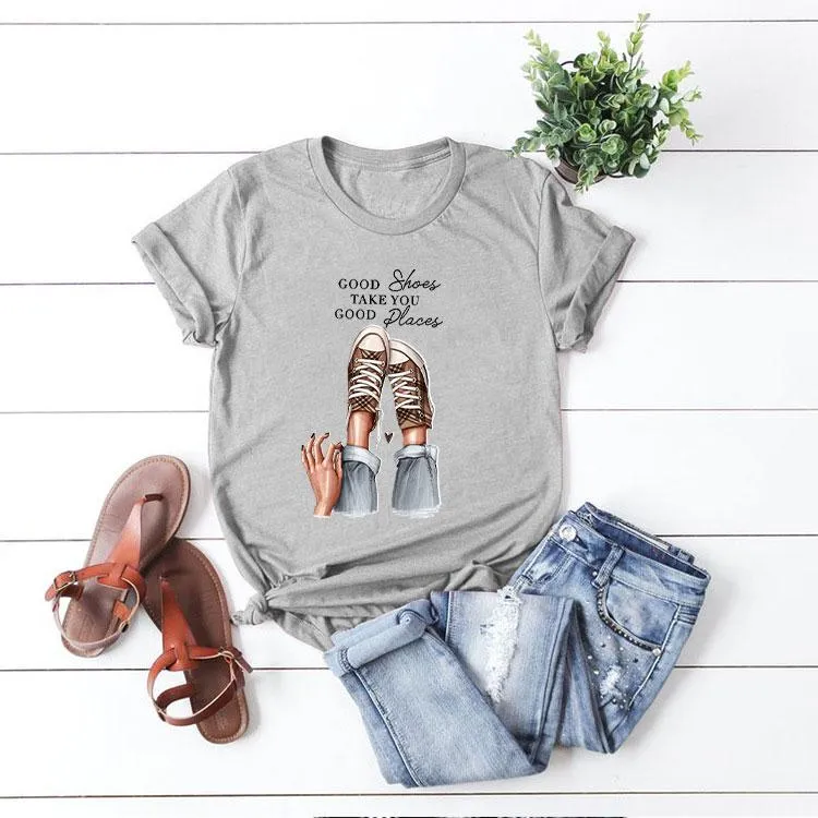 Style B : Multicolor Print T-Shirt