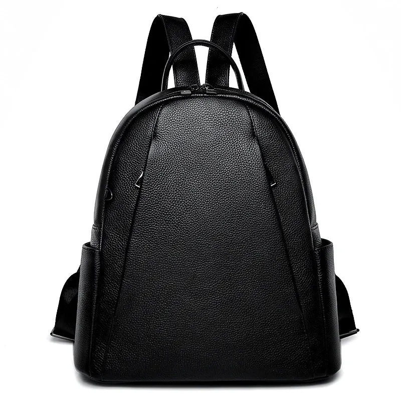 Stylish & Durable Minimalist Leather Travel Backpack