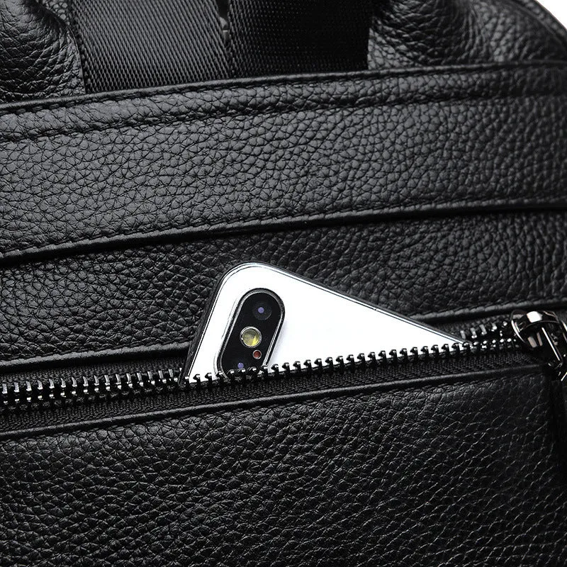 Stylish & Durable Minimalist Leather Travel Backpack