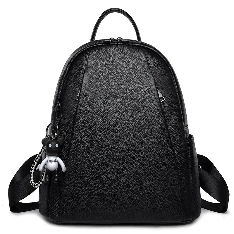 Stylish & Durable Minimalist Leather Travel Backpack