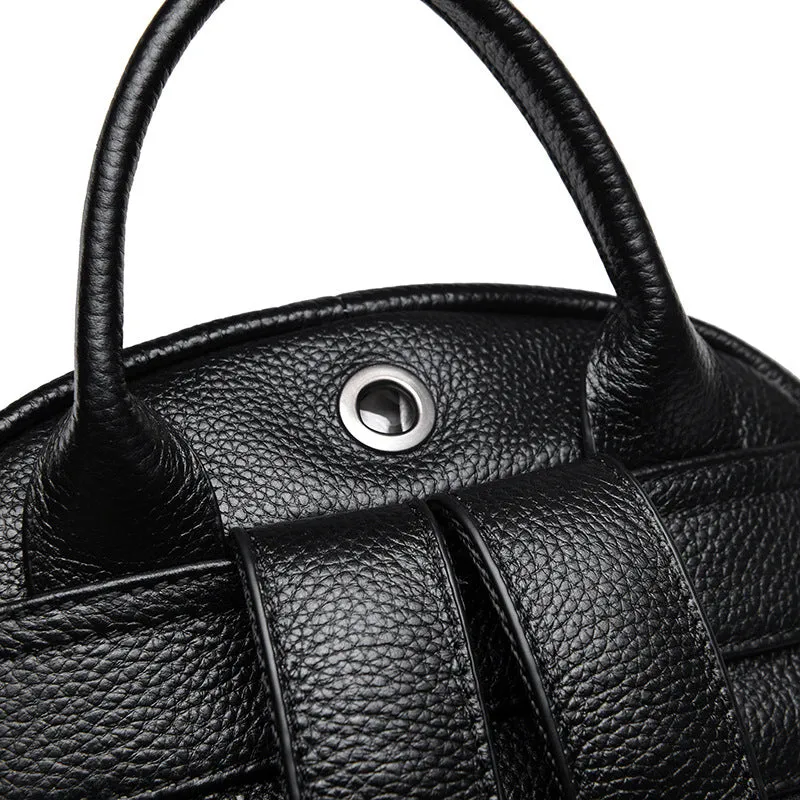 Stylish & Durable Minimalist Leather Travel Backpack