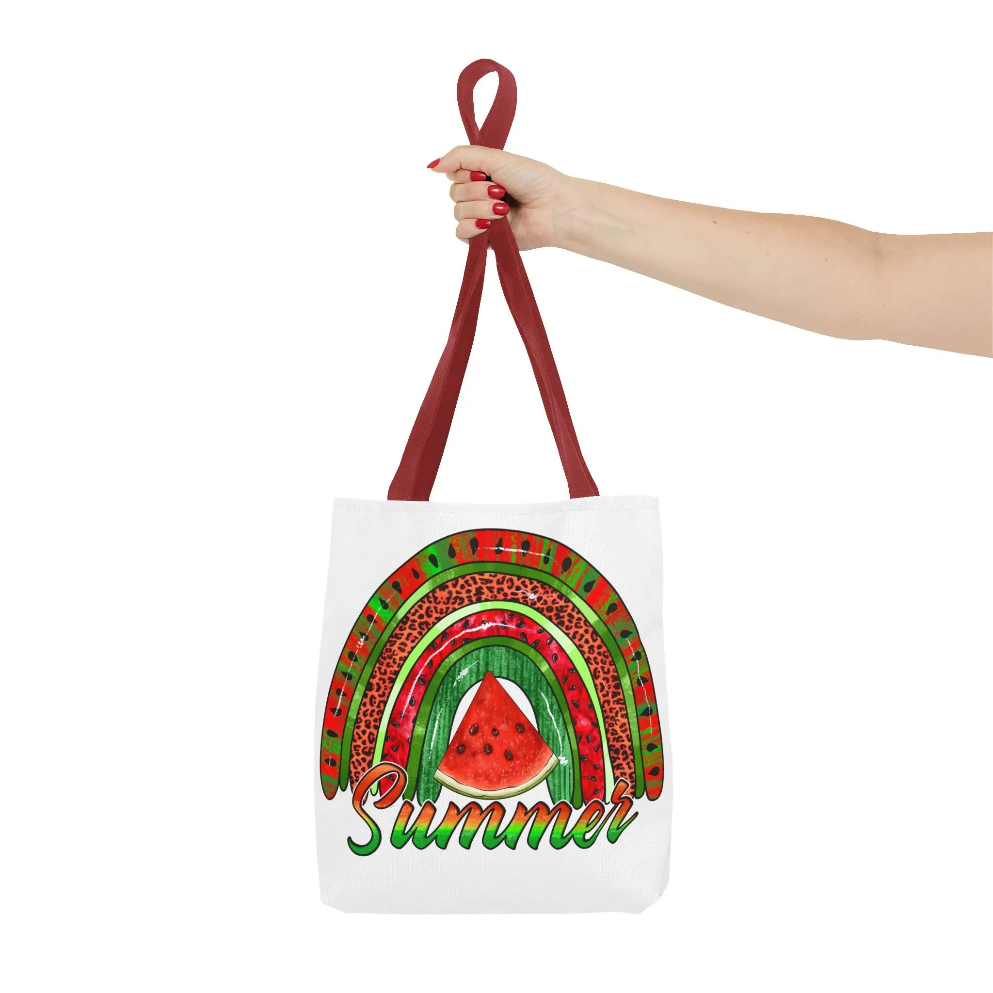 Summer Watermelon Rainbow Tote Bag