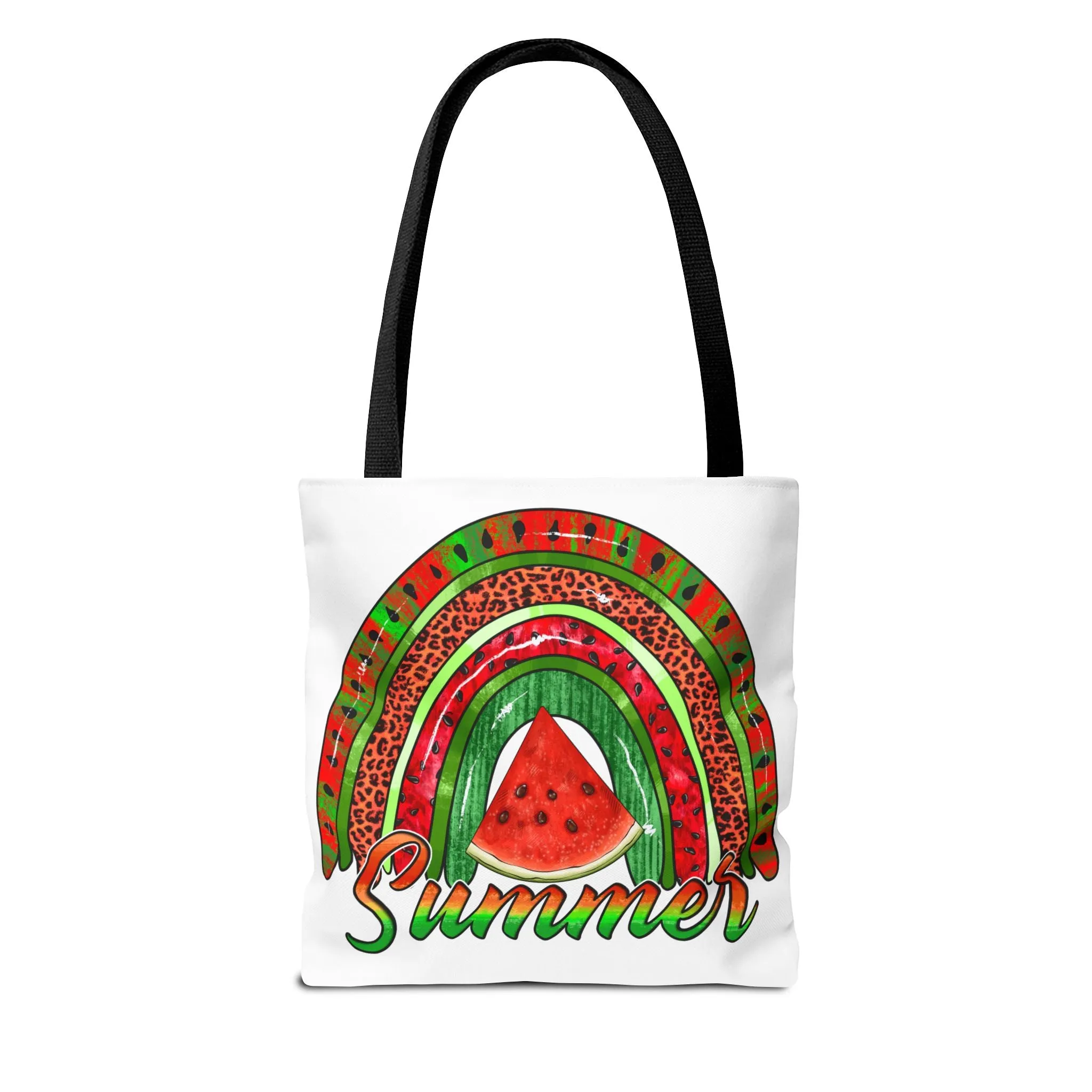 Summer Watermelon Rainbow Tote Bag