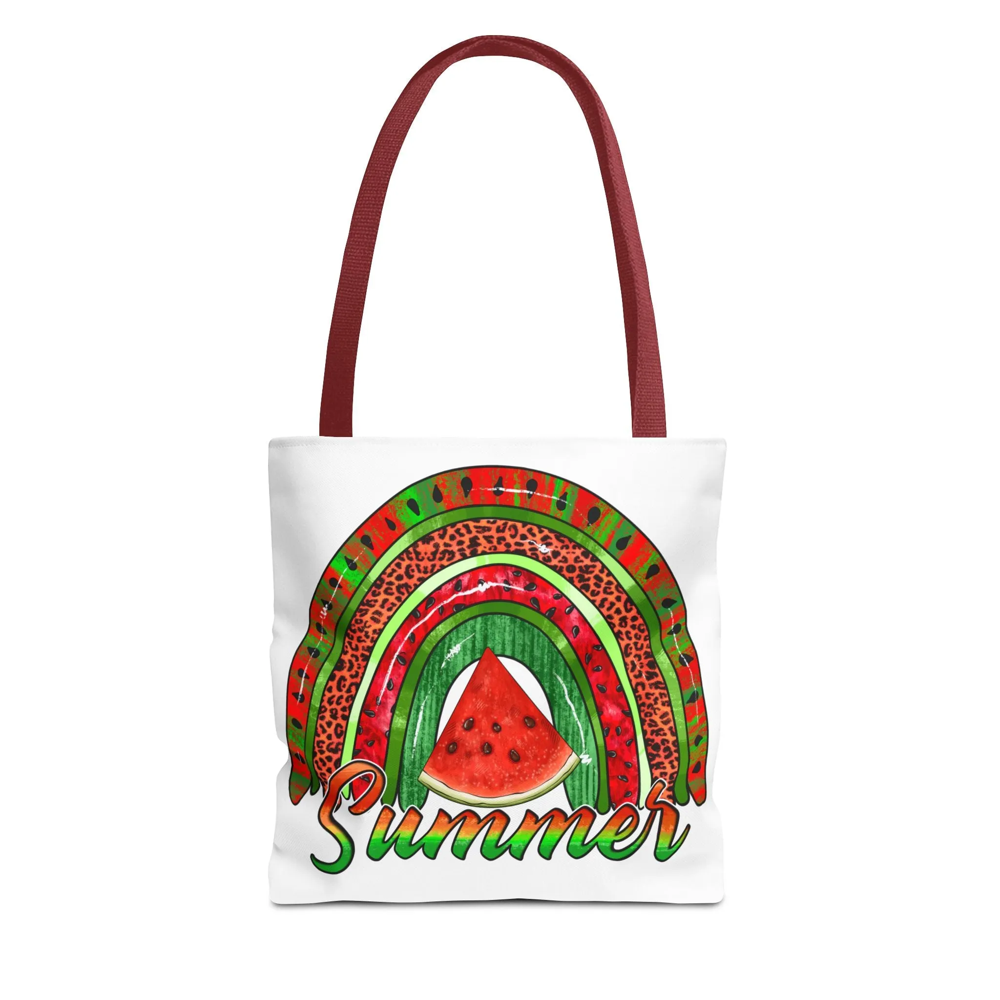 Summer Watermelon Rainbow Tote Bag
