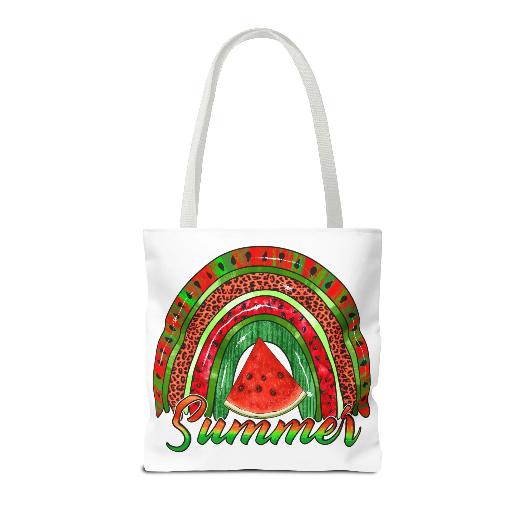 Summer Watermelon Rainbow Tote Bag