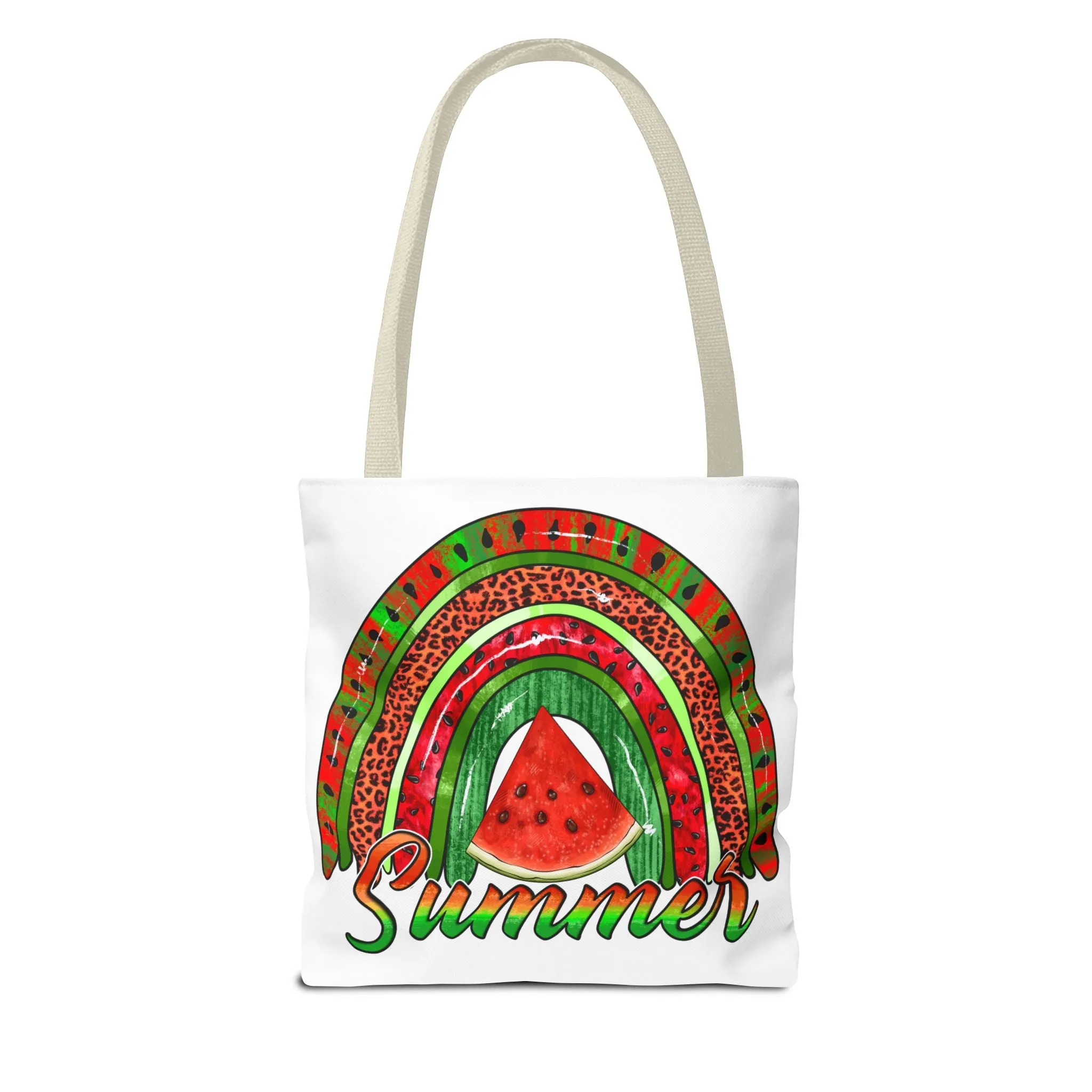 Summer Watermelon Rainbow Tote Bag