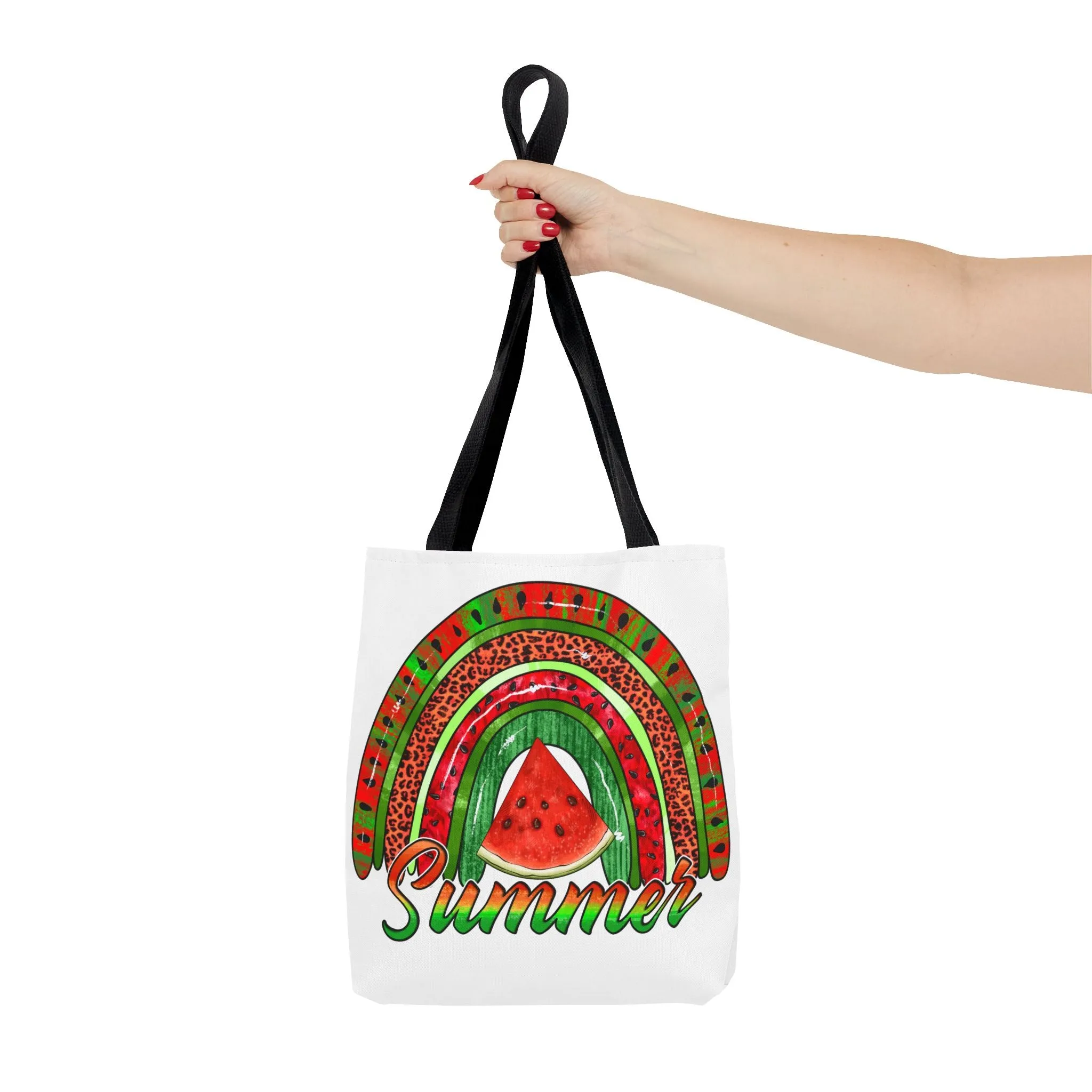 Summer Watermelon Rainbow Tote Bag
