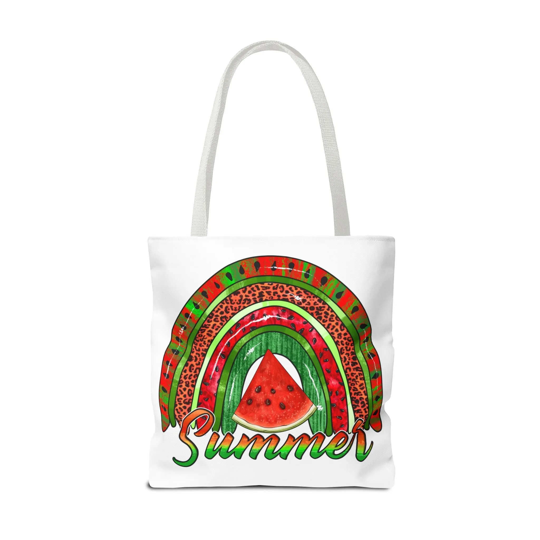 Summer Watermelon Rainbow Tote Bag